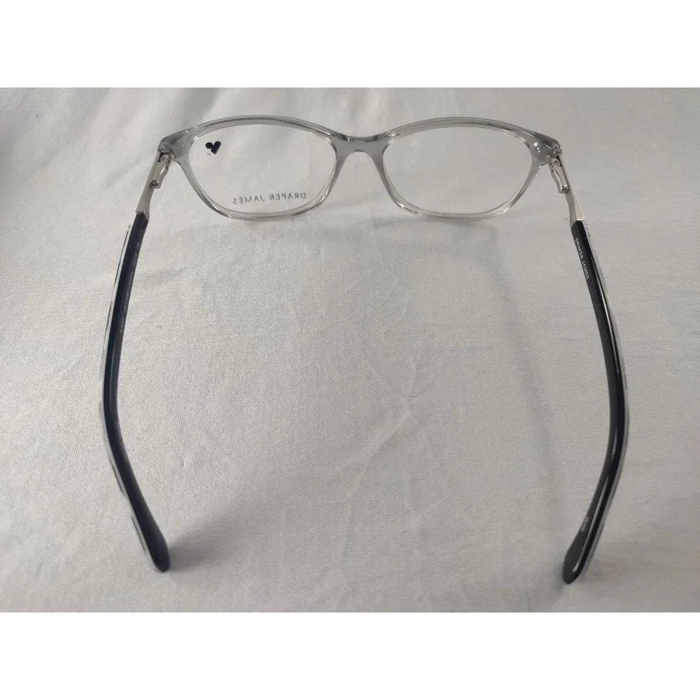 Draper James DJ5027 Grey Crystal Eyeglass Frames Women's‎ 54-16-135 NWT + Case
